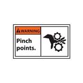 National Marker Co Graphic Machine Labels - Warning Pinch Points WGA32AP
